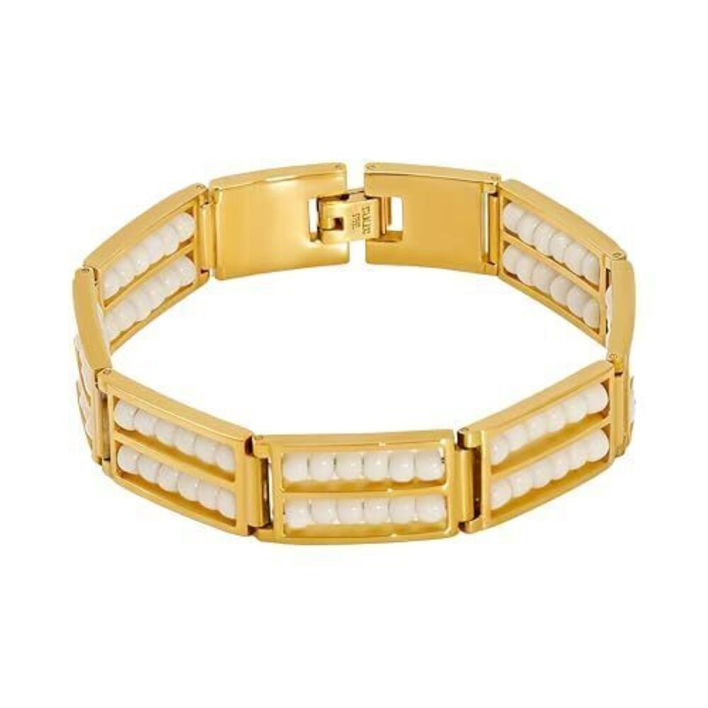 4139 Babalawo Orula Protection Bracelet and , 18K Gold Plated Stainless